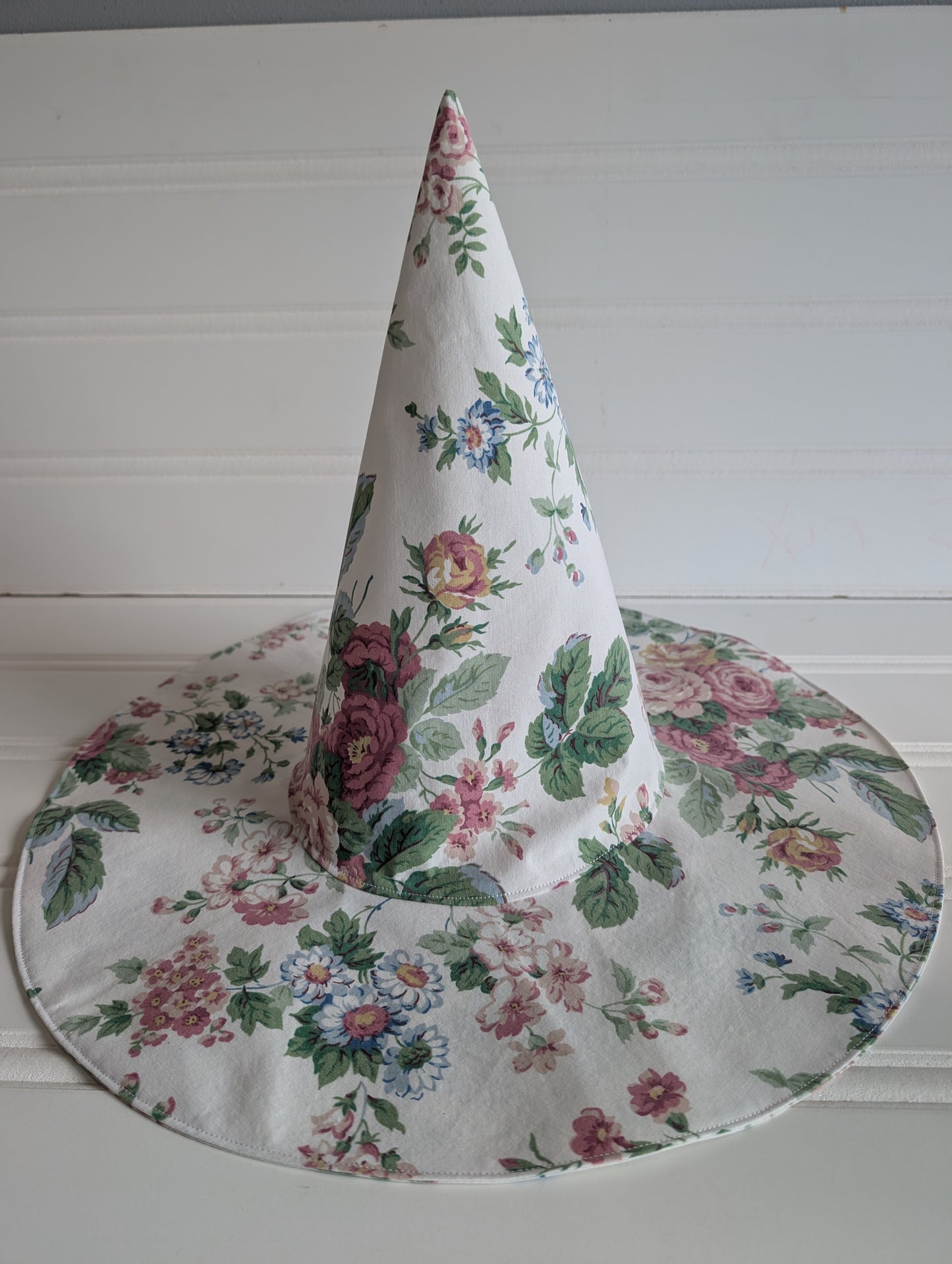 Floral Whimsy Floppy Witch Hat - 7